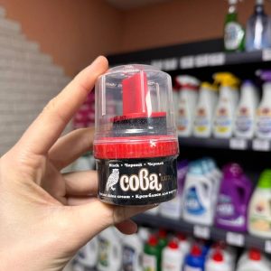 Крем блиск для взуття Сова чорна