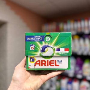 Капсули для прання Ariel original made in France 15шт, Аріель оригінал