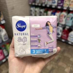 Прокладки Sleepy natural soft нічні 6шт