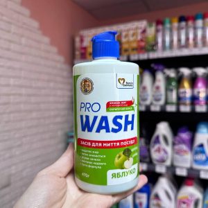 Засіб для миття посуду Pro Wash з ароматом яблука 470г