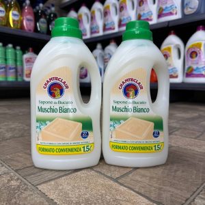 Рідке марсельське мило Chanteclair Sapone da Bucato Muschio Bianco ,аромат Білий мускус)