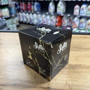 Серветки косметичні сухі тришарові, Softa 70 шт(чорна коробка)