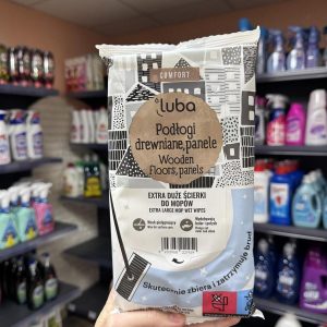 Вологі серветки для прибирання Luba Comfort призначені  для дерев'яних підлог та панелей. 12шт