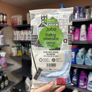 Вологі серветки для миття підлоги Luba Comfort XXL універсальні,12 штук.